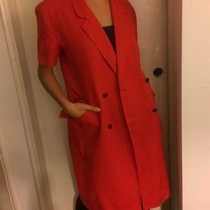 MaxMara Dresses - MaxMara shortsleeve doublebreasted red dress MaxMara Dresses - MaxMara shortsleeve doublebreasted red dress